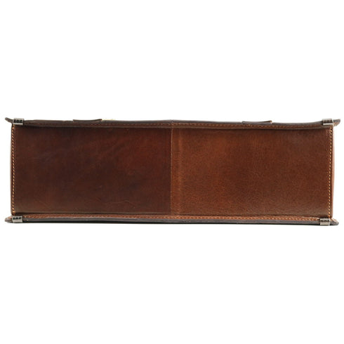 Floto Italian Leather Briefcase attache Trastevere brown